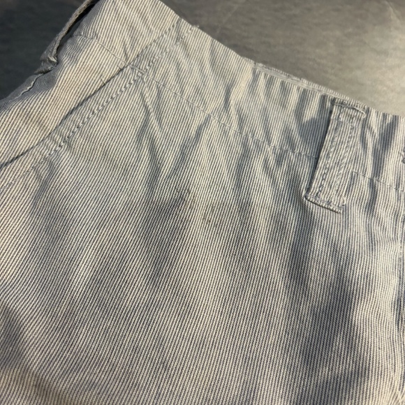 Dalia Collection Blue and White Striped Cotton Coastal Shorts Size 6 - Picture 3 of 8